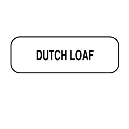 Nevs Dutch Loaf Label 1/2" x 1-1/2" DIET-521